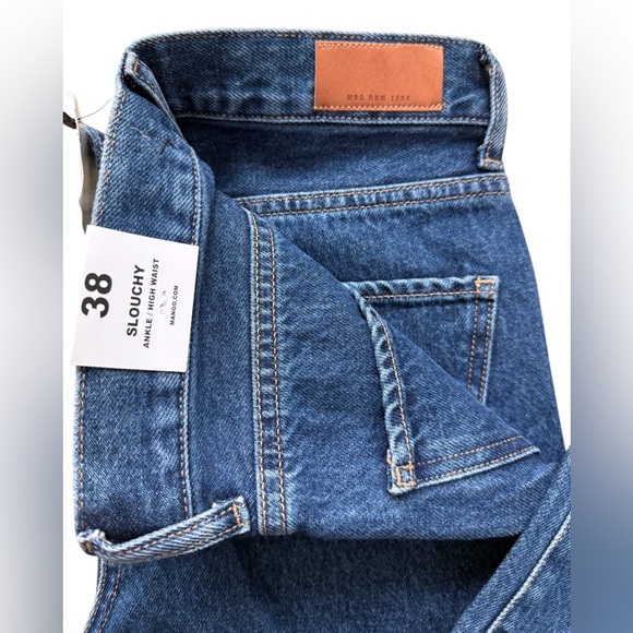 MANGO Women's 6 High Waist Wide Leg Jeans Blue - Picture 11 of 16